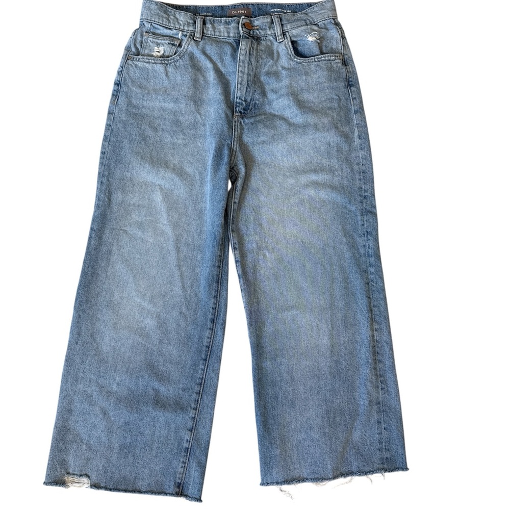 DL1961 Medium Blue Wide Leg Jeans 28